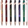 Alpha Arden Gold Soft-Touch Kugelschreiber aus Metall mit Stylus – Bild 2