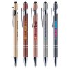 Alpha Mineral Soft-Touch Kugelschreiber aus Metall mit Stylus – Bild 2