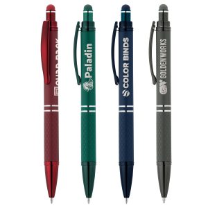 Diamond Mono Soft-Touch Kugelschreiber aus Metall mit Stylus