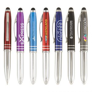 Sky Kugelschreiber aus Metall mit Taschenlampe und Stylus